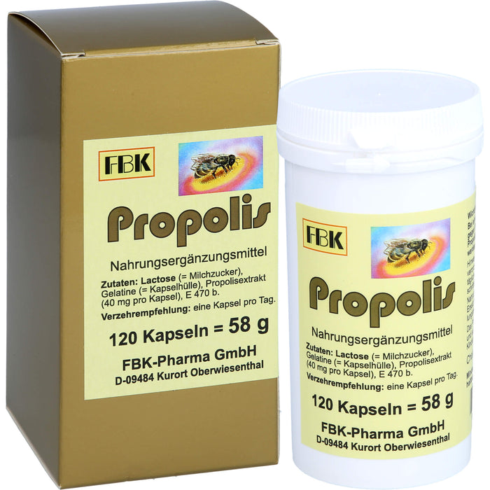 FBK-Pharma Propolis Kapseln, 120 pc Capsules