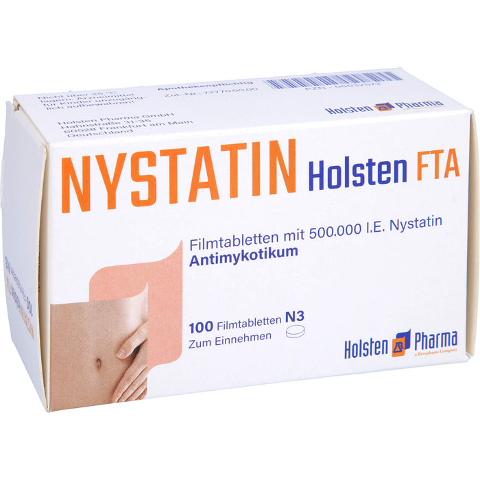 Nystatin Holsten FTA, Filmtabletten mit 500.000 I.E. Nystatin, 100 pcs. Tablets