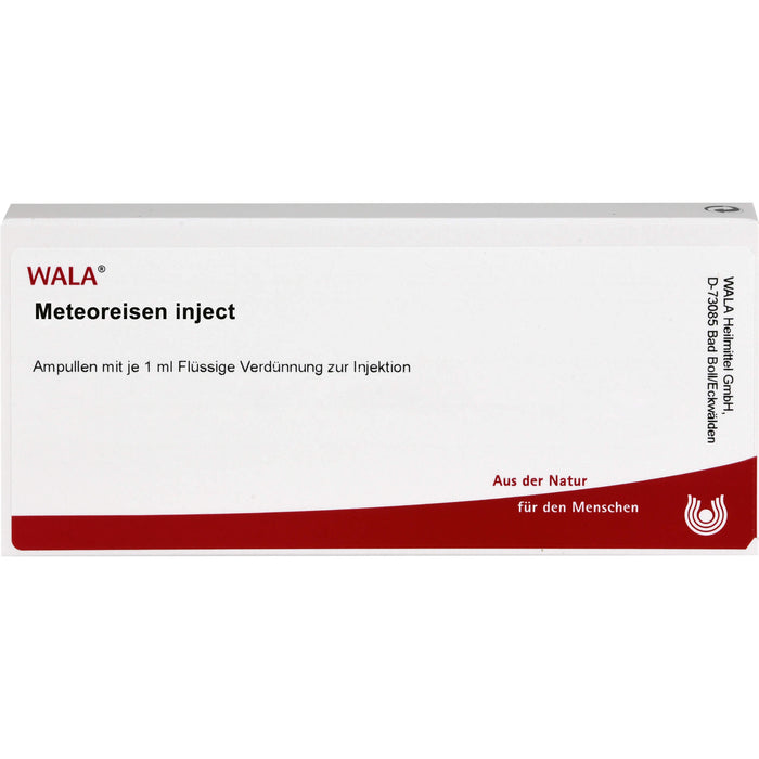 WALA Meteoreisen Inject flüssige Verdünnung, 10 pc Ampoules