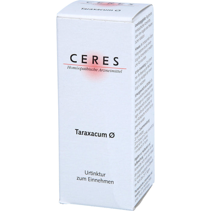 CERES Taraxacum ø Urtinktur, 20 ml Solution