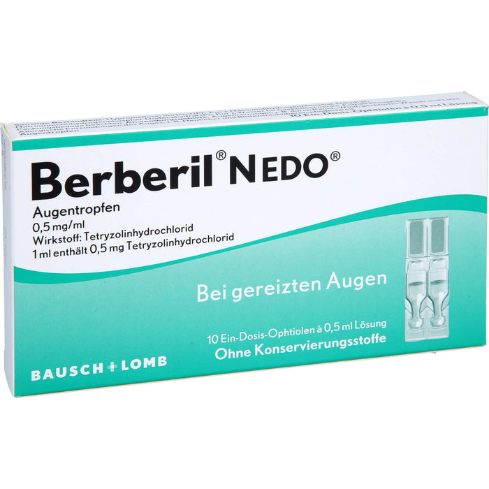 Berberil N EDO Augentropfen bei gereizten Augen, 10 pc Pipettes à dose unique
