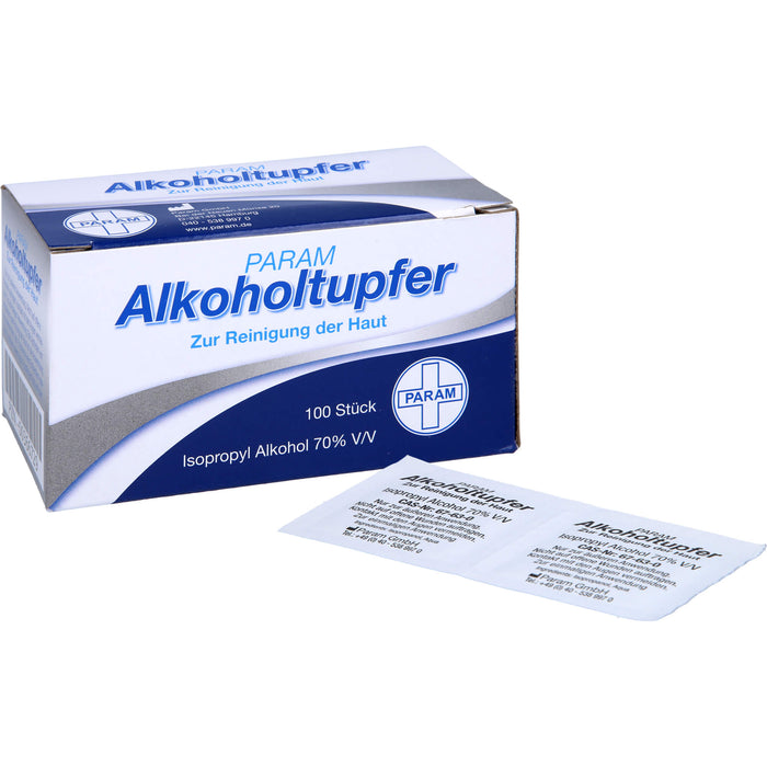 Alkoholtupfer PARAM, 100 pc Écouvillon