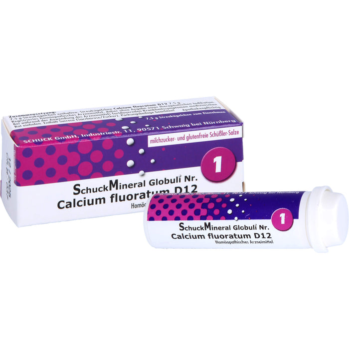 Schuckmineral Globuli 1 Calcium fluoratum D12, 7.5 g Globules