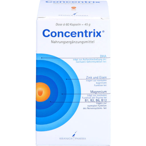 Concentrix Kapseln für Konzentration und Aufmerksamkeit, 60 St. Kapseln