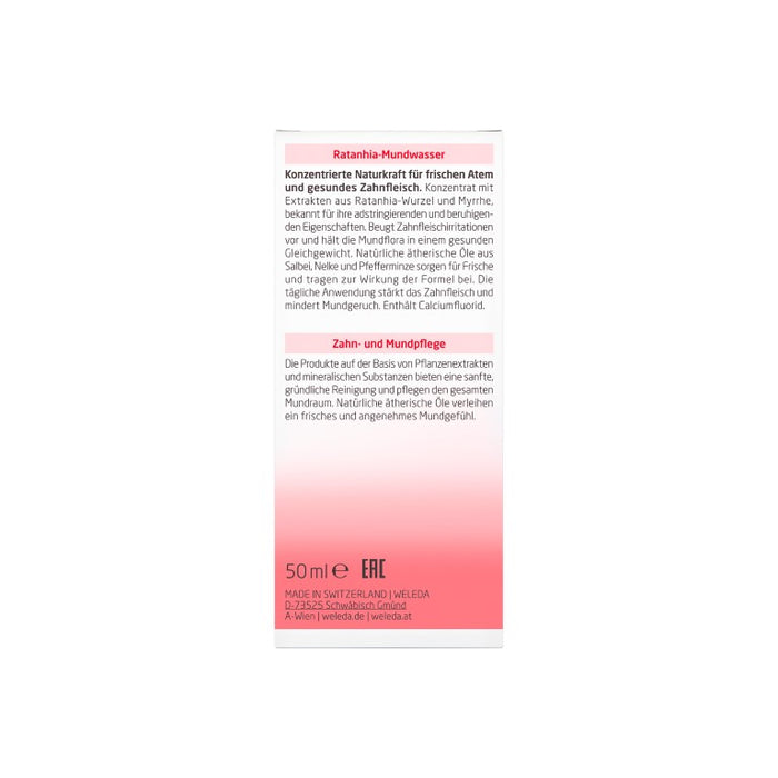 WELEDA Ratanhia-Mundwasser, 50 ml Solution