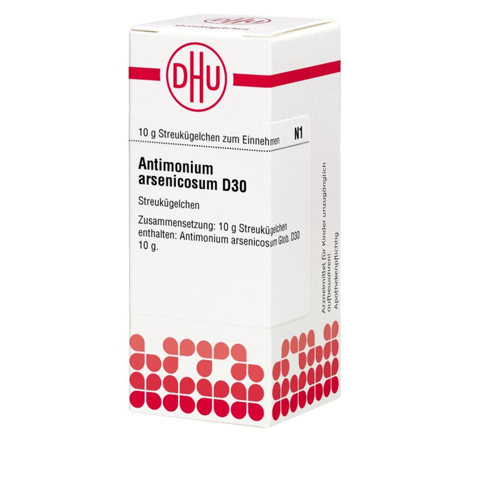 Antimonium arsenicosum D30 DHU Globuli, 10 g Globules