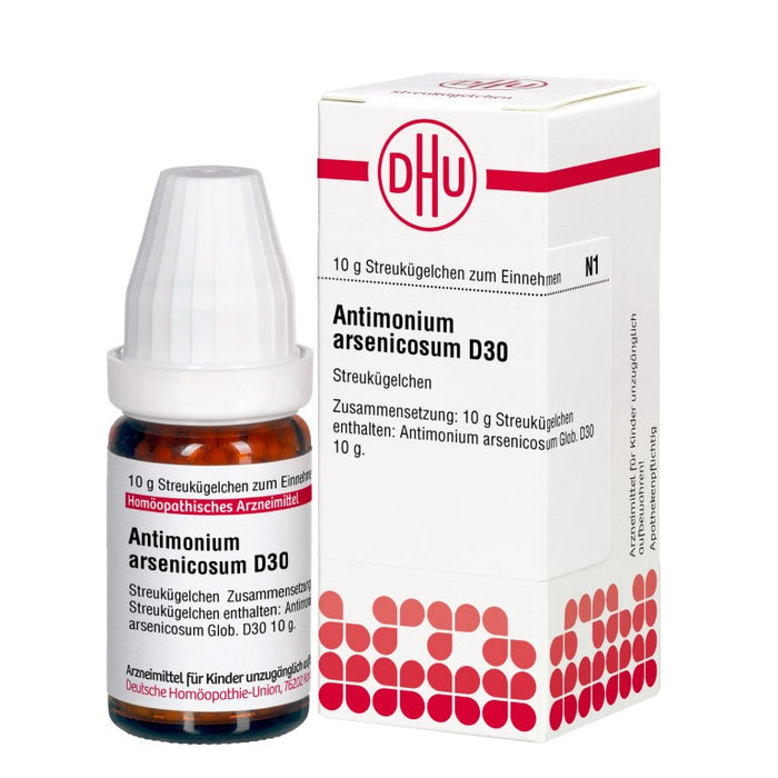 Antimonium arsenicosum D30 DHU Globuli, 10 g Globules
