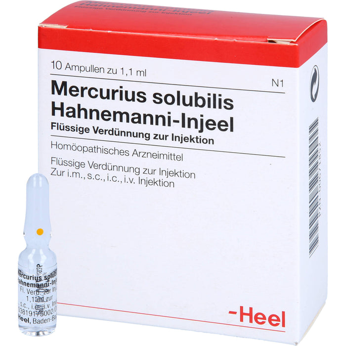 Mercurius solubilis Hahnemanni-Injeel Injektionslösung, 10 pc Ampoules