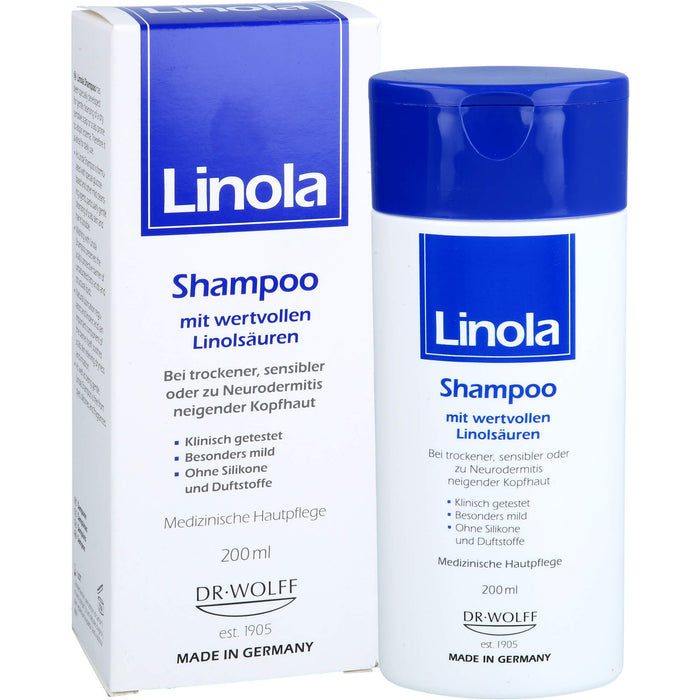 Linola Shampoo, 200 ml Shampoing