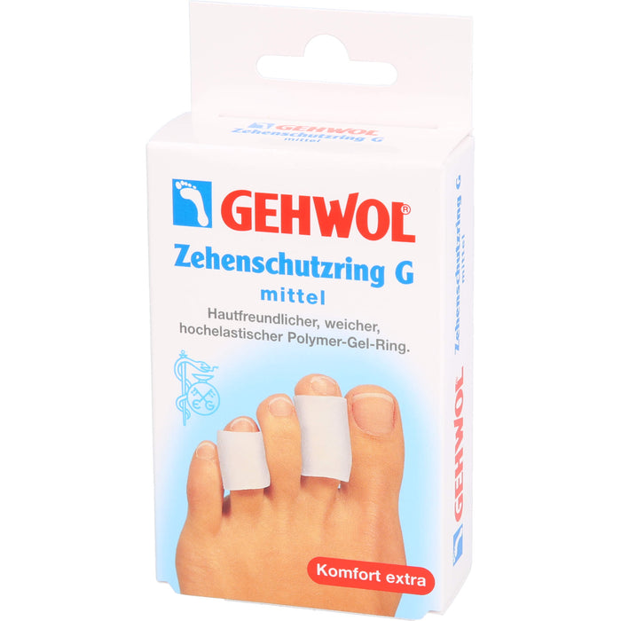 GEHWOL Polymer-Gel Zehenschutzring G mittel, 2 pc Pansement