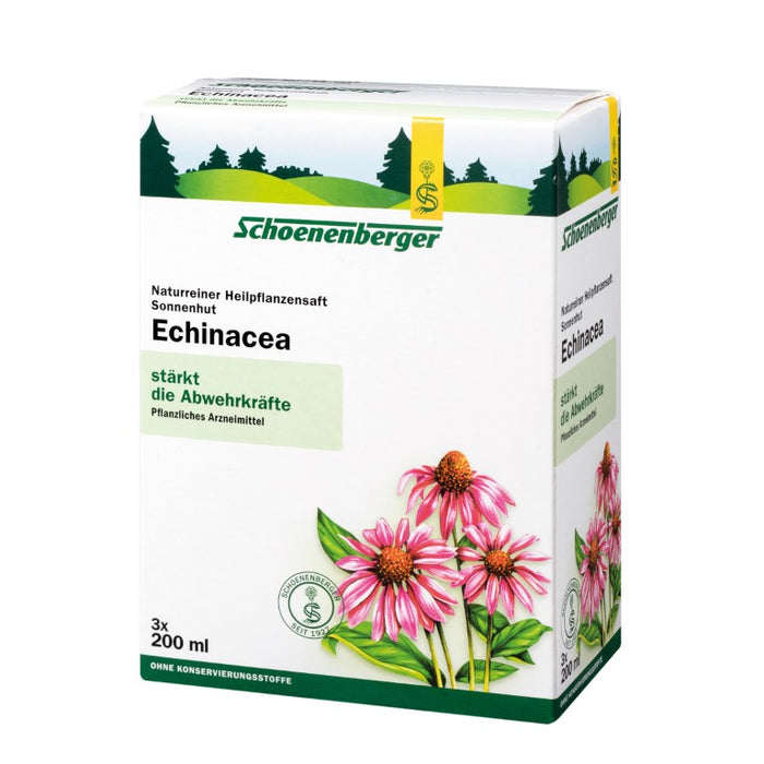 Schoenenberger naturreiner Heilpflanzensaft Echinacea stärkt die Abwehrkräfte, 600 ml Solution