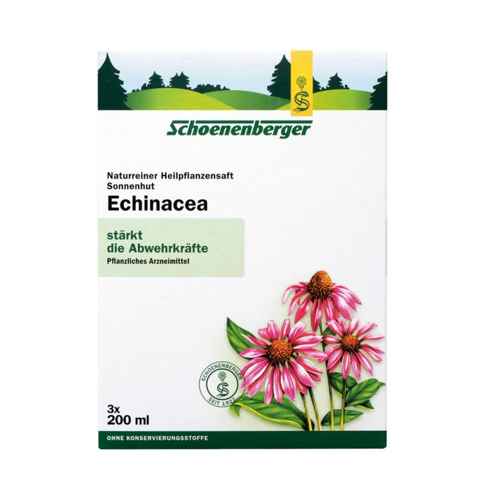 Schoenenberger naturreiner Heilpflanzensaft Echinacea stärkt die Abwehrkräfte, 600 ml Solution