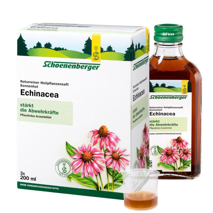 Schoenenberger naturreiner Heilpflanzensaft Echinacea stärkt die Abwehrkräfte, 600 ml Solution