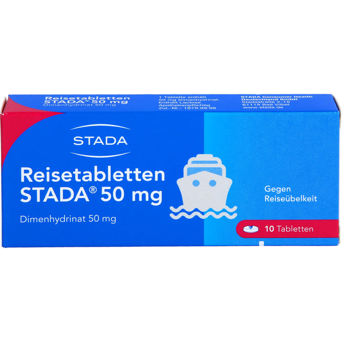 Reisetabletten STADA  50 mg, 10 St. Tabletten