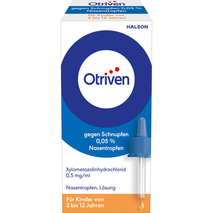 Otriven 0,05 % Nasentropfen für Kinder bei Schnupfen, 10 ml Lösung