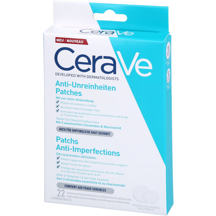CeraVe Anti-Unreinheiten Patches für empfindliche Haut, 22 pcs. Patch