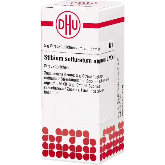 Stibium sulfuratum nigrum LM XII DHU Globuli, 5 g Globules