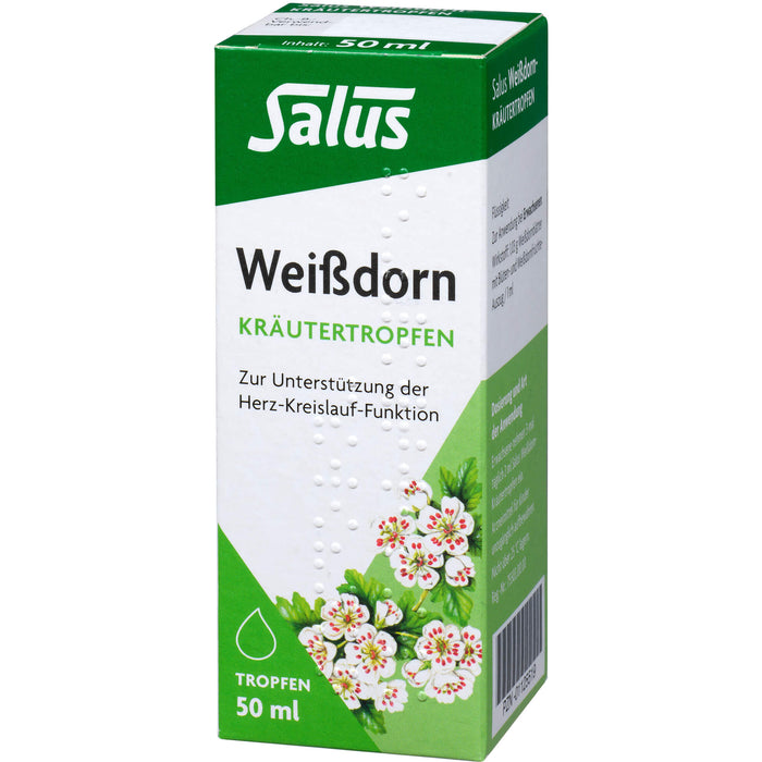 Salus Weißdorn-Kräutertropfen zur Unterstützung der Herz-Kreislauf-Funktion, 50 ml Solution