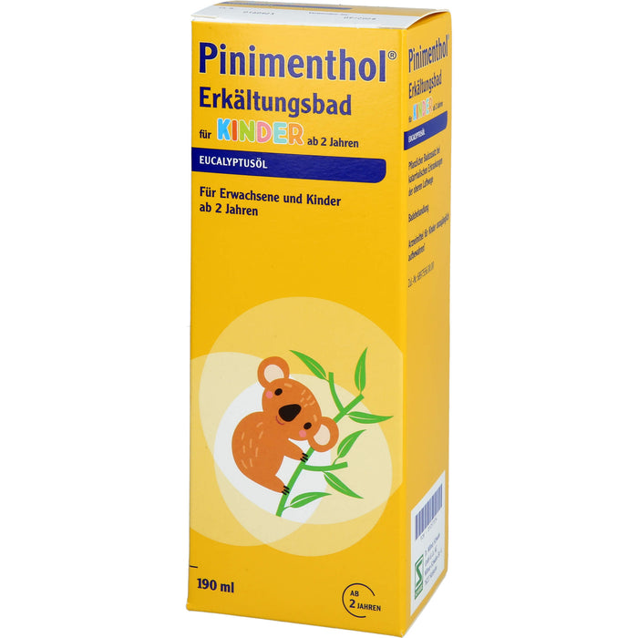 Pinimenthol Eucalyptusöl Erkältungsbad für Kinder ab 2, 190 ml Additif pour le bain