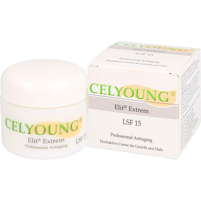 CELYOUNG Elit Extrem LSF 15 professional Antiaging Creme für Gesicht und Hals, 50 ml Cream