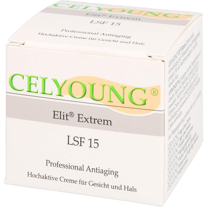 CELYOUNG Elit Extrem LSF 15 professional Antiaging Creme für Gesicht und Hals, 50 ml Cream