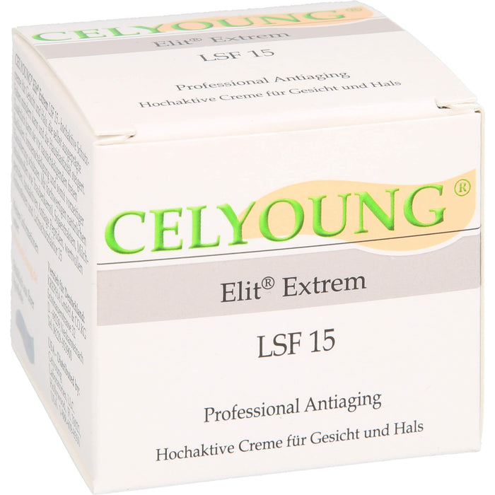 CELYOUNG Elit Extrem LSF 15 professional Antiaging Creme für Gesicht und Hals, 50 ml Cream