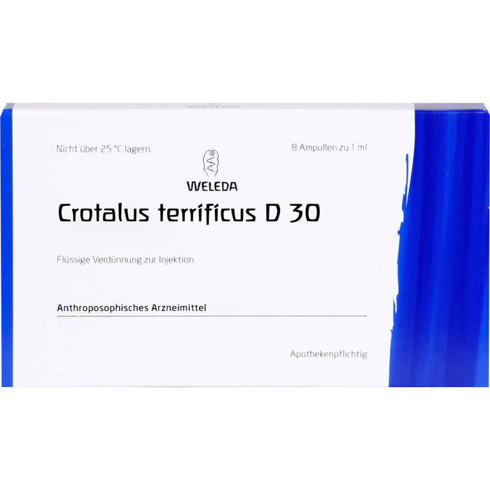 Crotalus terrificus D30 Weleda Amp., 8X1 ml AMP