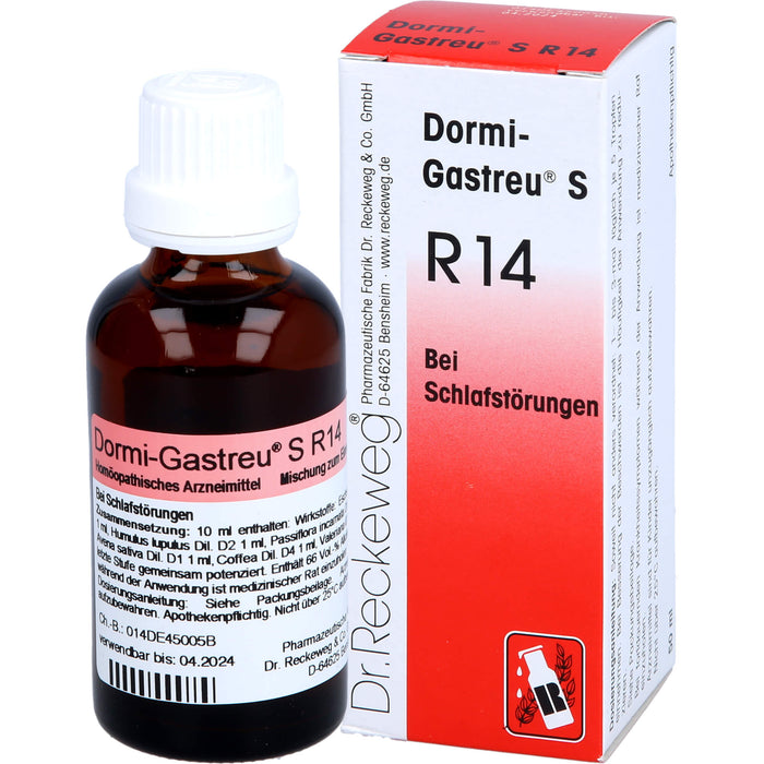 Dr. Reckeweg Dormi-Gastreu S R14 Tropfen bei Schlafstörungen, 50 ml Solution