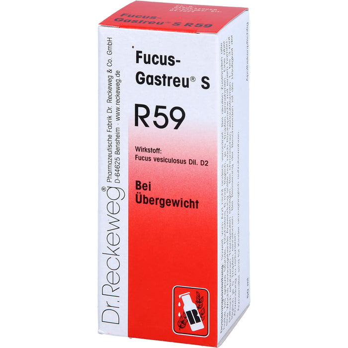 Dr. Reckeweg Fucus-Gastreu S R59 Tropfen bei Übergewicht, 50 ml Solution