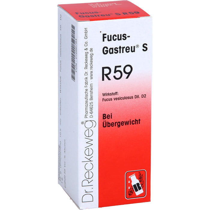 Dr. Reckeweg Fucus-Gastreu S R59 Tropfen bei Übergewicht, 50 ml Solution
