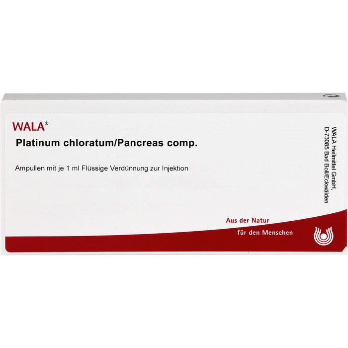 Platinum chloratum/Pancreas comp. Wala Ampullen, 10 pcs. Ampoules