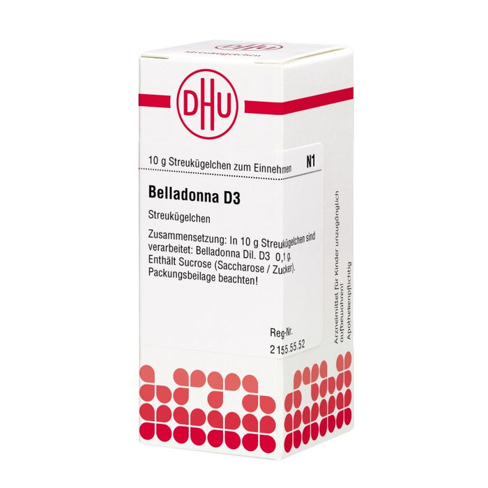 Belladonna D3 DHU Globuli, 10 g Globules