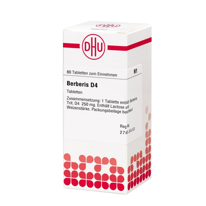 Berberis D4 DHU Tabletten, 80 pcs. Tablets