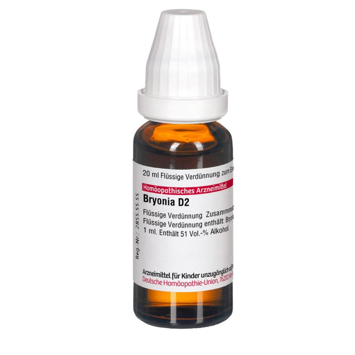 DHU Bryonia D2 Dilution, 20 ml Solution