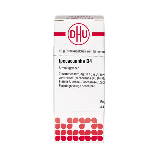DHU Ipecacuanha D4 Streukügelchen, 10 g Globuli