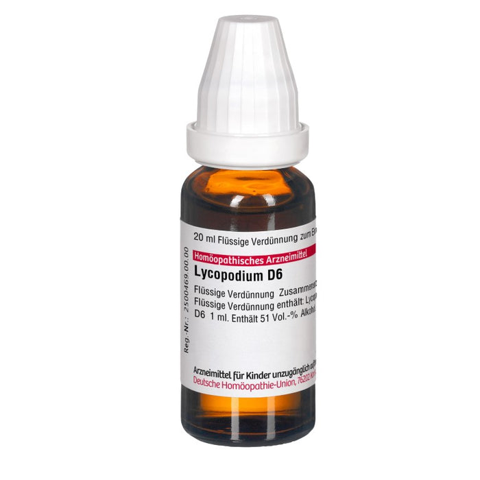 DHU Lycopodium D6 Dilution, 20 ml Solution