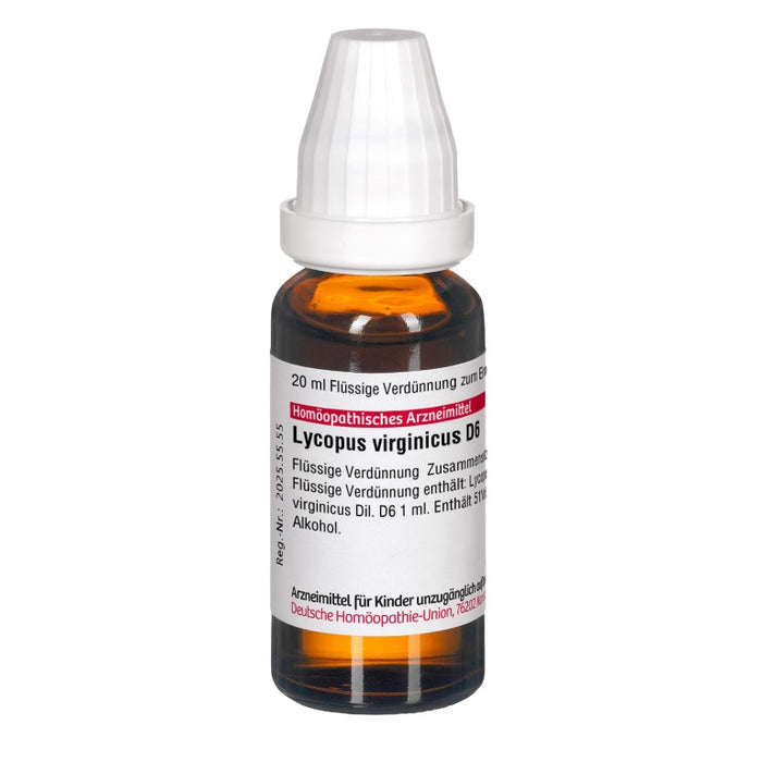 Lycopus virginicus D6 DHU Dilution, 20 ml Solution