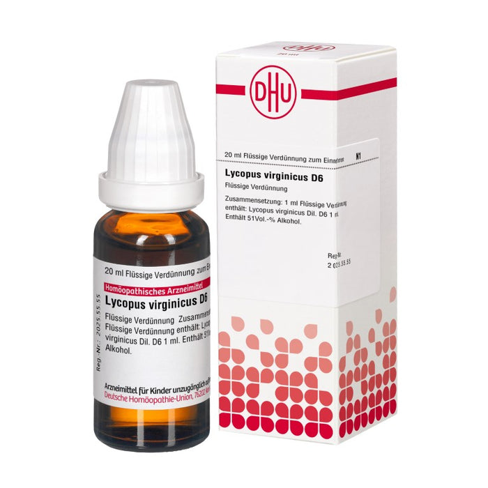 Lycopus virginicus D6 DHU Dilution, 20 ml Solution