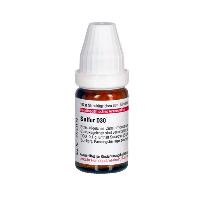 DHU Sulfur D30 Streukügelchen, 10 g Globules