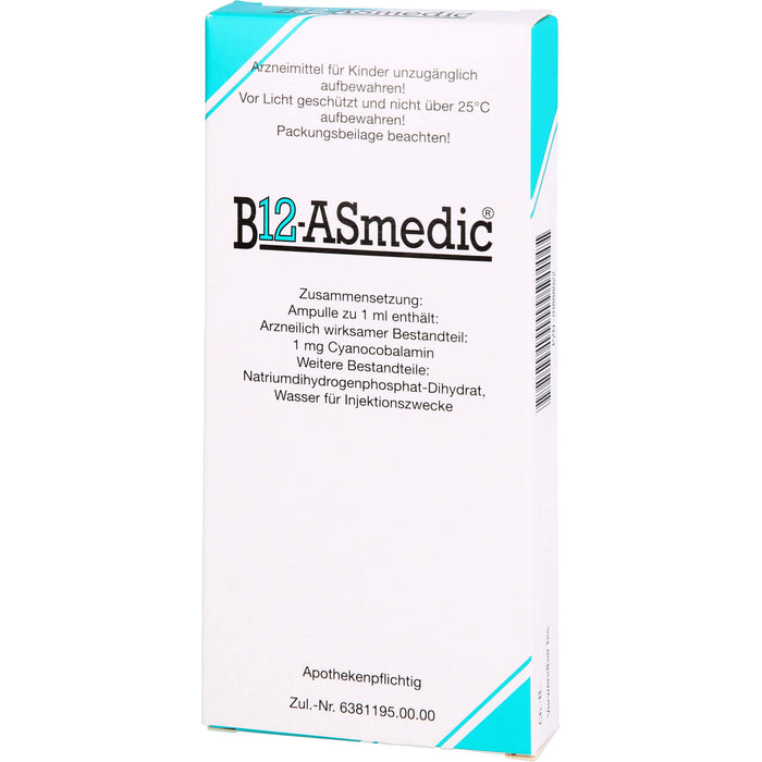 B12 ASmedic Injektionslösung, 10 pc Ampoules