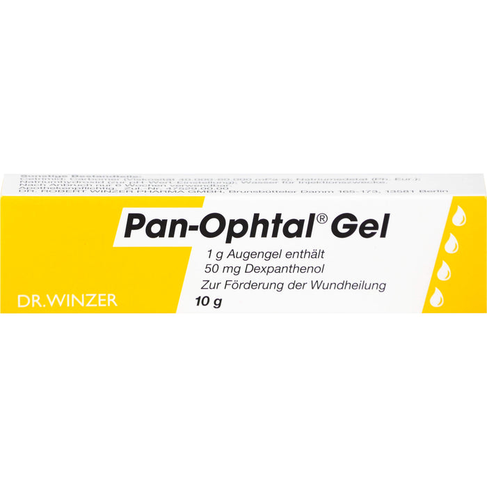 Dr. Winzer Pan-Ophtal Gel zur Förderung der Wundheilung der Augenoberfläche, 10 g Gel