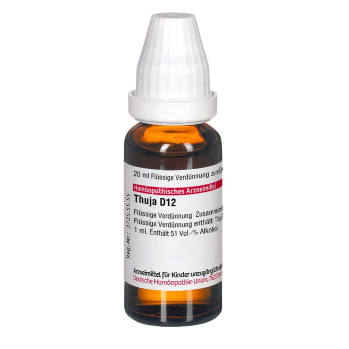 DHU Thuja D12 Dilution, 20 ml Solution