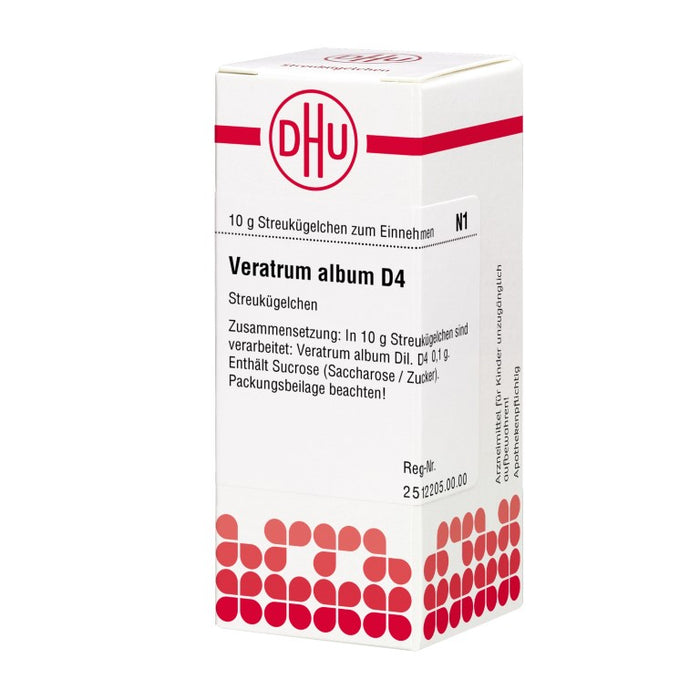Veratrum album D4 DHU Globuli, 10 g Globules