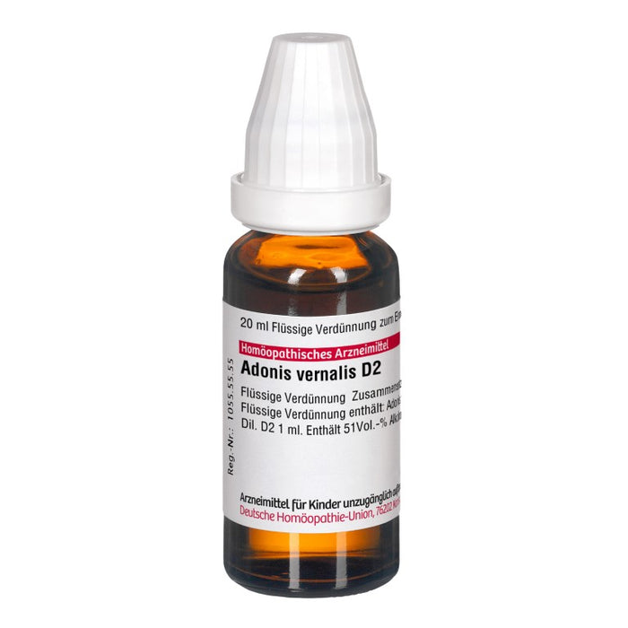 Adonis vernalis D2 DHU Dilution, 20 ml Solution