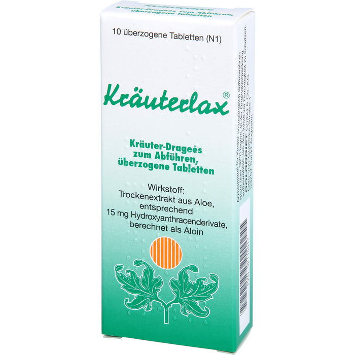 Kräuterlax Kräuter-Dragées zum Abführen, 10 pcs. Tablets