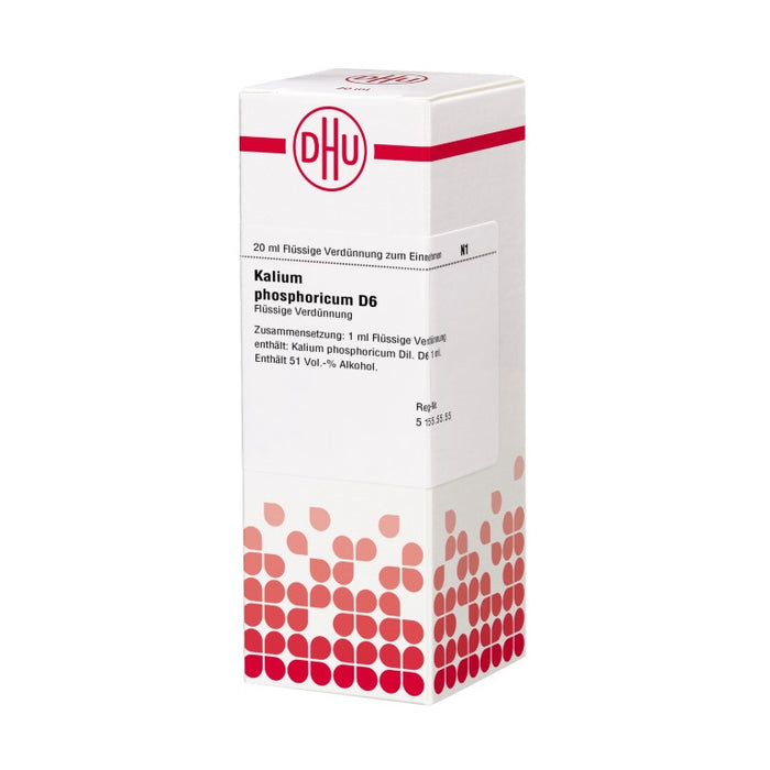 DHU Kalium phosphoricum D6 Dilution, 20 ml Solution