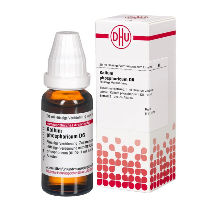 DHU Kalium phosphoricum D6 Dilution, 20 ml Solution