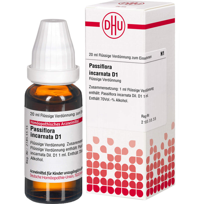 Passiflora incarnata D1 DHU Dilution, 20 ml Solution
