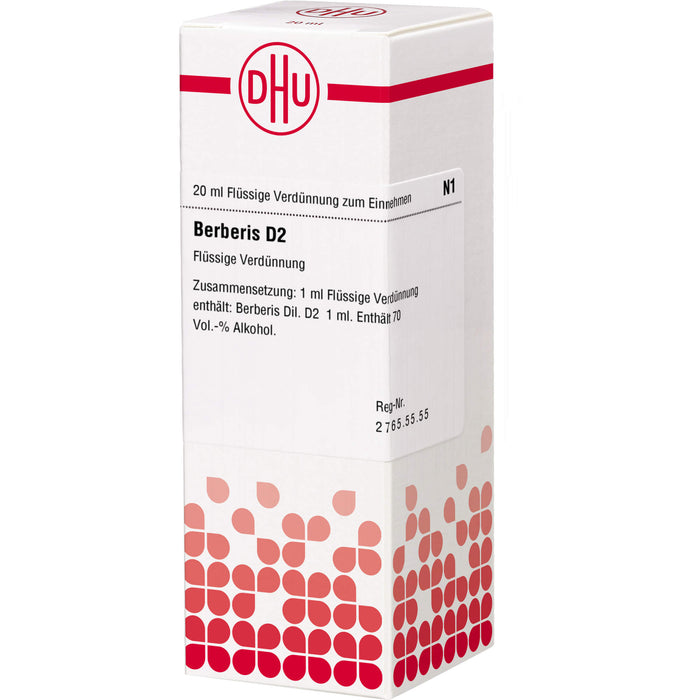Berberis D2 DHU Dilution, 20 ml Solution