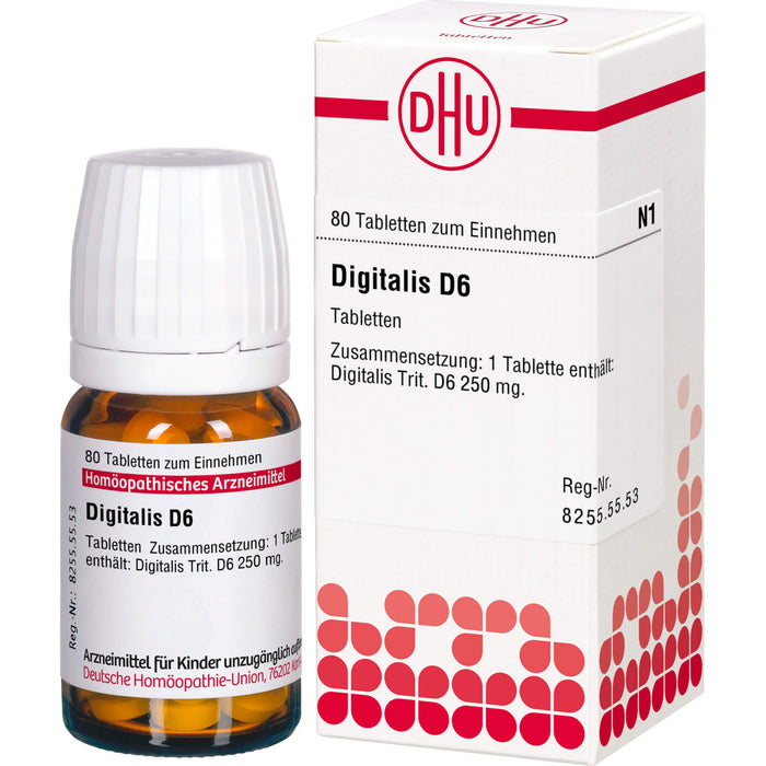 Digitalis D6 DHU Tabletten, 80 pc Tablettes